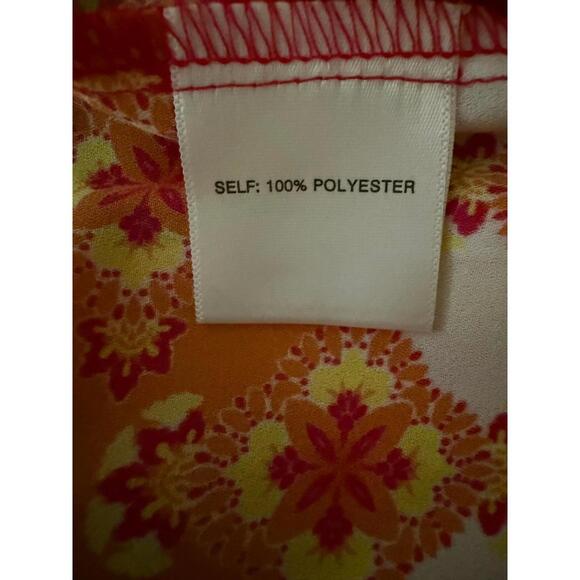 NEW Rose & Olive Women's Blouse Medium Sleeveless High Low Floral Polyester - Picture 9 of 9